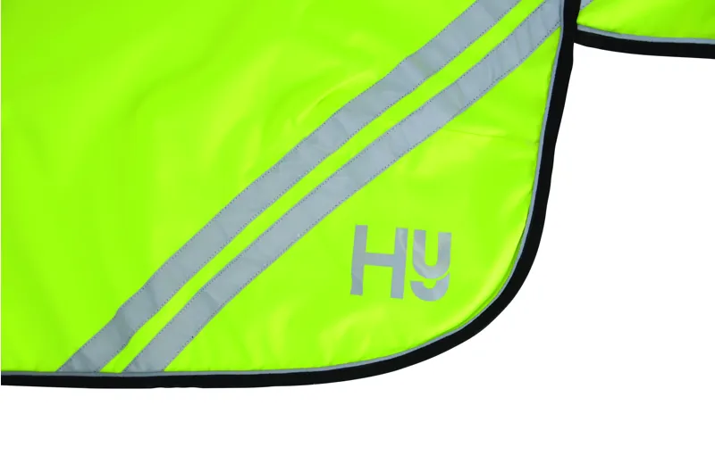Hy Equestrian Reflector Mesh Exercise Sheet - Yellow